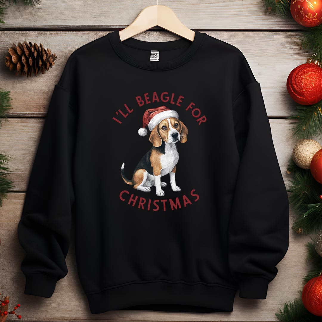 Beagle Christmas Iron on Fabric Heat Transfer DTF-299