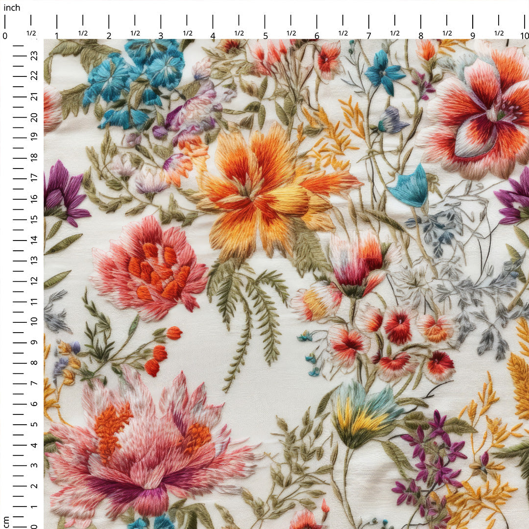 Mia Embroidery Fabric