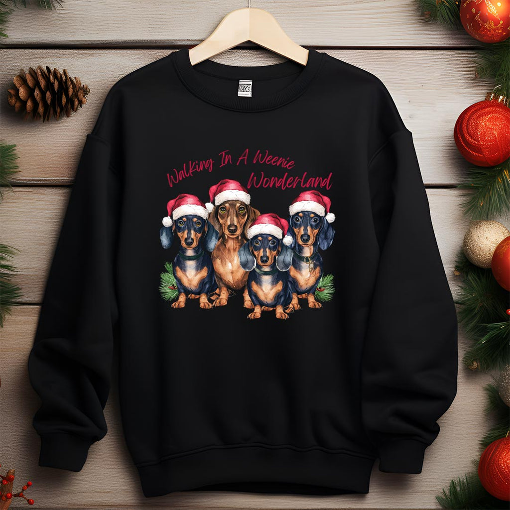 Christmas Dachshund Iron on Fabric Heat Transfer DTF-300
