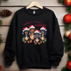 Christmas Dachshund Iron on Fabric Heat Transfer DTF-300