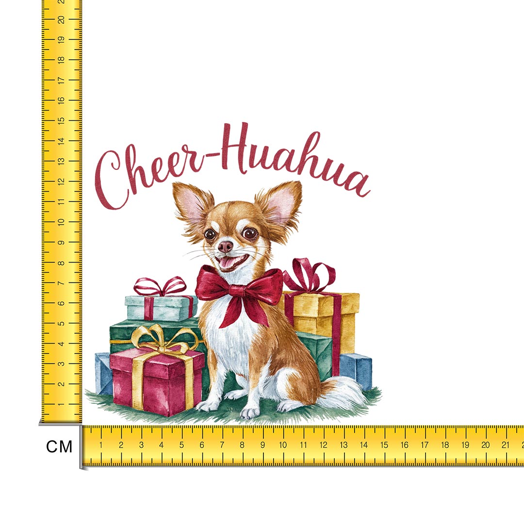 Cheer-Huahua Iron on Fabric Heat Transfer DTF-302