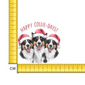 Happy Collie-Days Iron on Fabric Heat Transfer DTF-303