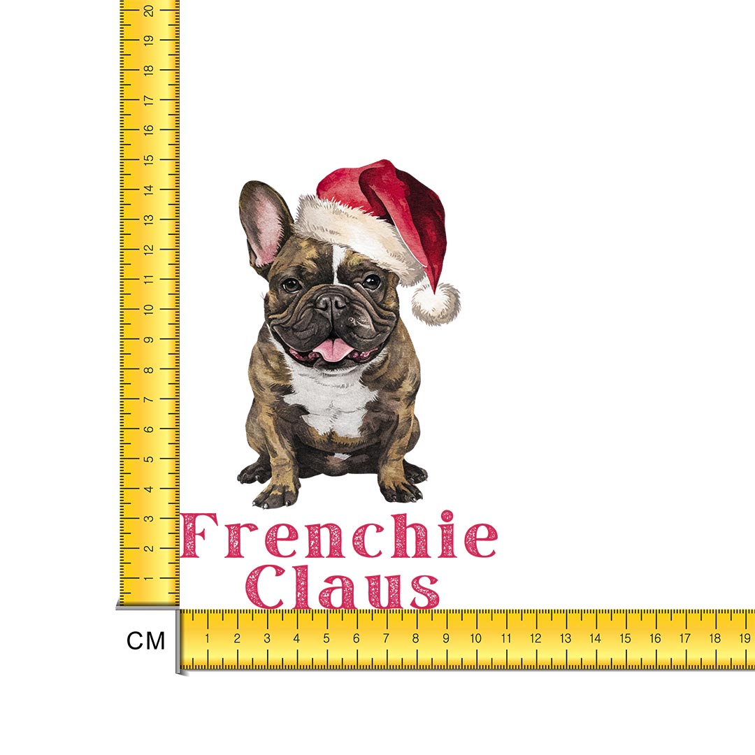 Frenchie-Claus Iron on Fabric Heat Transfer DTF-304