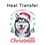 Husky - Christmas Iron on Fabric Heat Transfer DTF-305