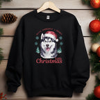 Husky - Christmas Iron on Fabric Heat Transfer DTF-305