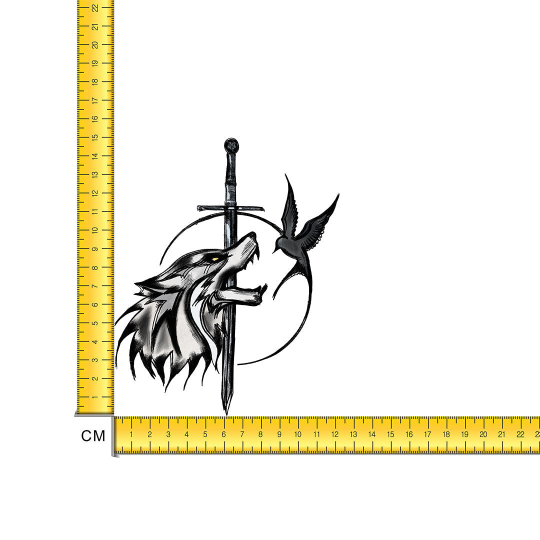 Witcher Emblem Iron on Fabric Heat Transfer DTF-382