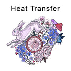 Down The Rabbit Hole Iron on Fabric Heat Transfer DTF-308