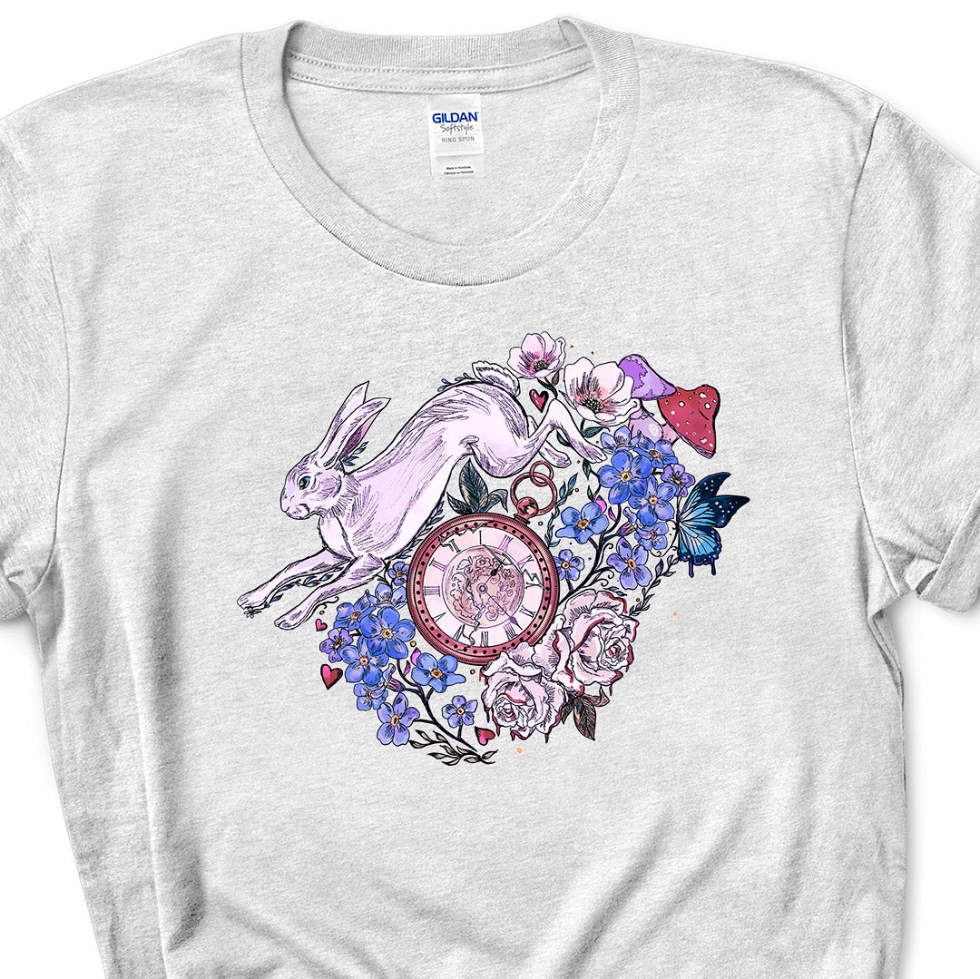 Down The Rabbit Hole Iron on Fabric Heat Transfer DTF-308