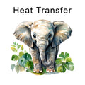 Elephant Iron on Fabric Heat Transfer DTF-310