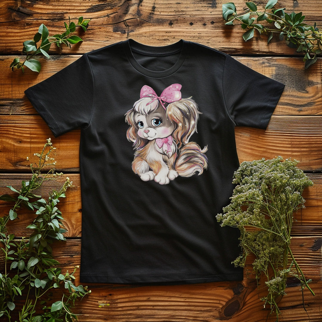 Cute Puppy Iron on Fabric Heat Transfer DTF-314