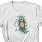 Hello Otter Iron on Fabric Heat Transfer DTF-317