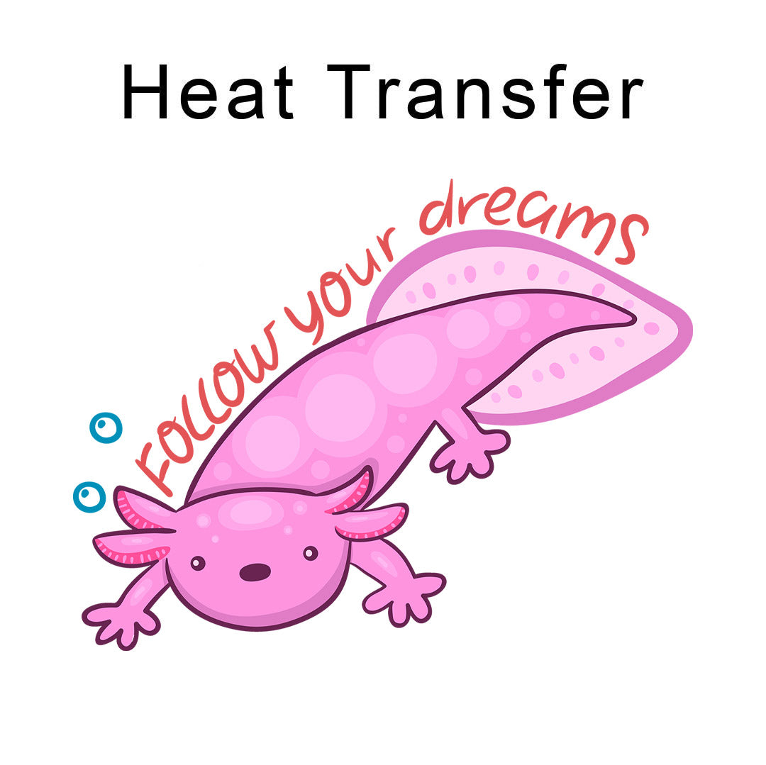 Follow Your Dreams Iron on Fabric Heat Transfer DTF-320