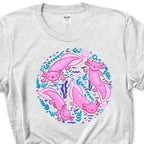 Axolotl Iron on Fabric Heat Transfer DTF-321