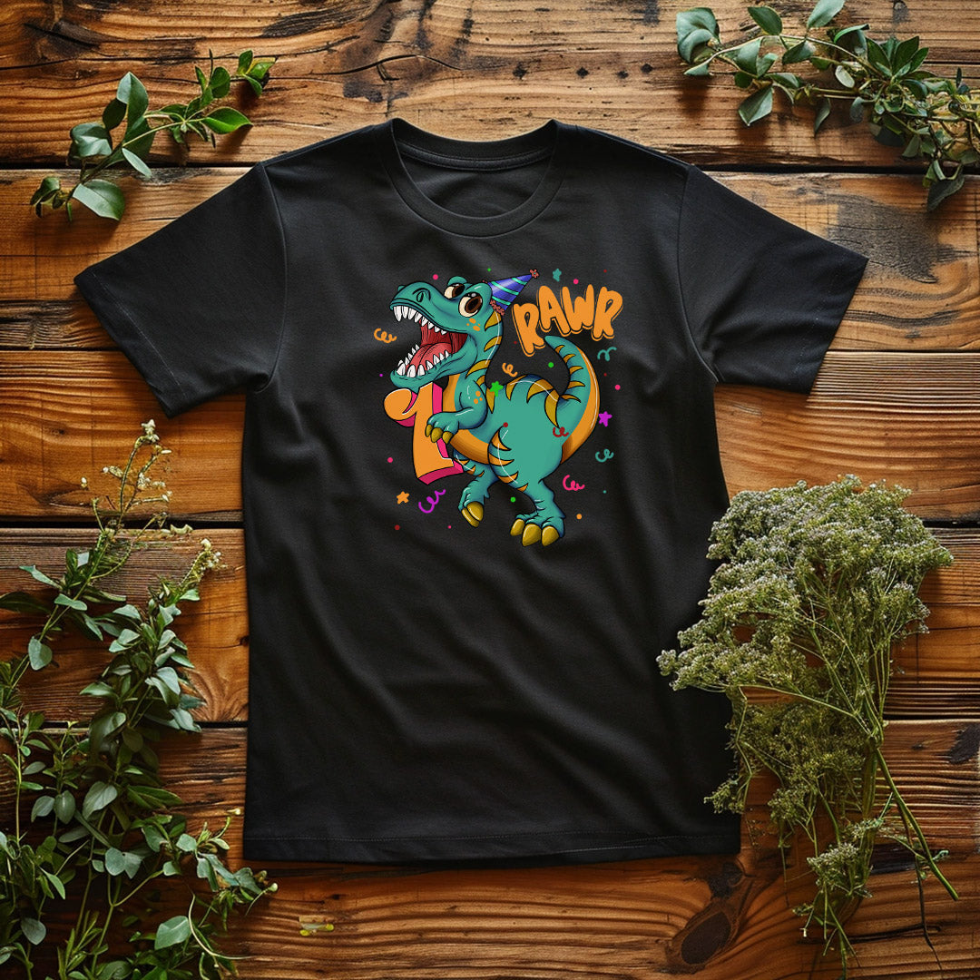 1st Birthday Dinosaur Iron on Fabric Heat Transfer DTF-324