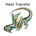 Green Dragon Iron on Fabric Heat Transfer DTF-328