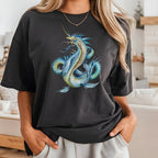 Blue Dragon Iron on Fabric Heat Transfer DTF-331