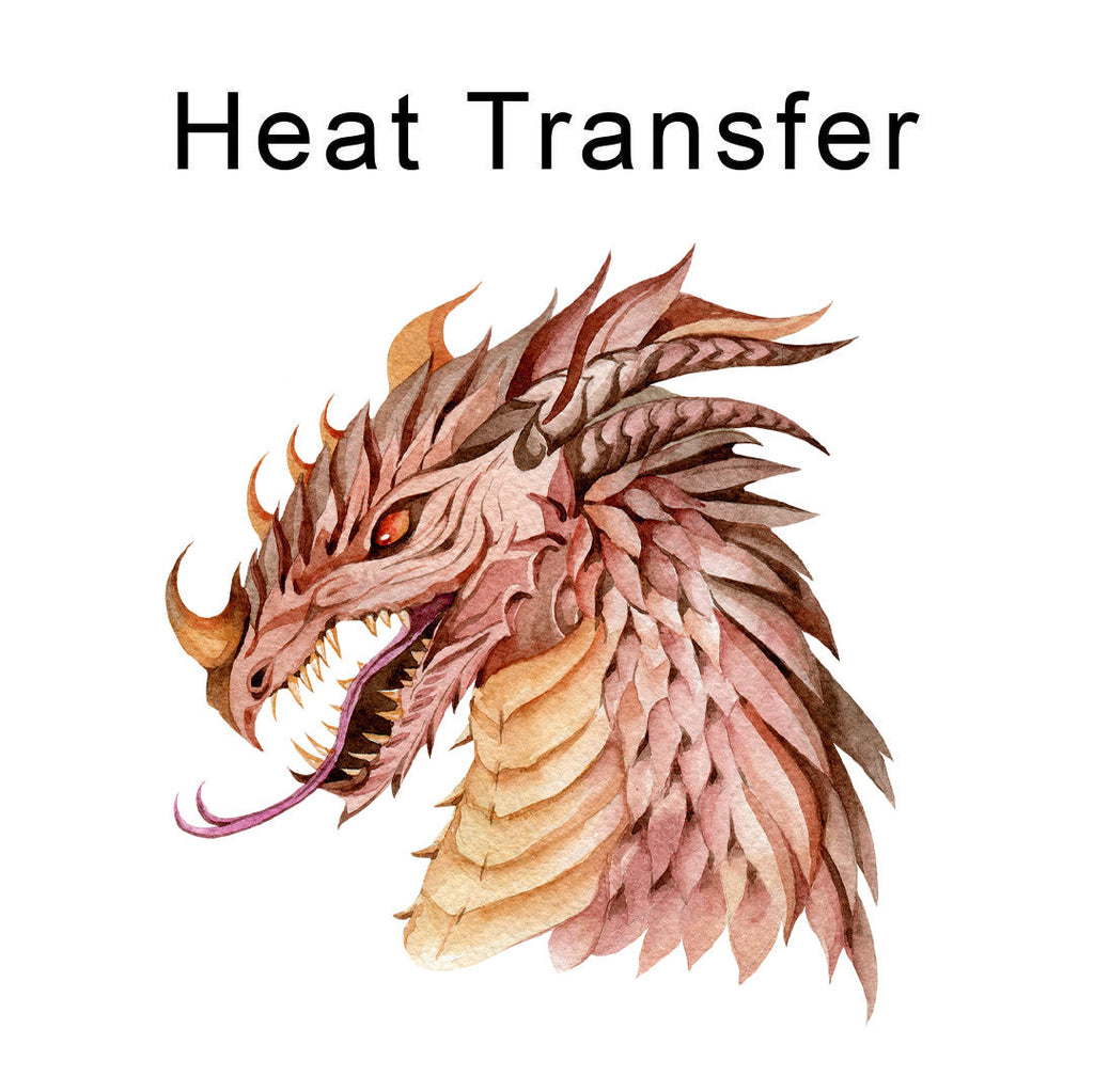 Dragon's Head Iron on Fabric Heat Transfer DTF-332
