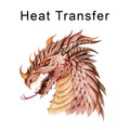 Dragon's Head Iron on Fabric Heat Transfer DTF-332