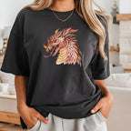 Dragon's Head Iron on Fabric Heat Transfer DTF-332