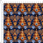 Gold Garden Ikat Fabric