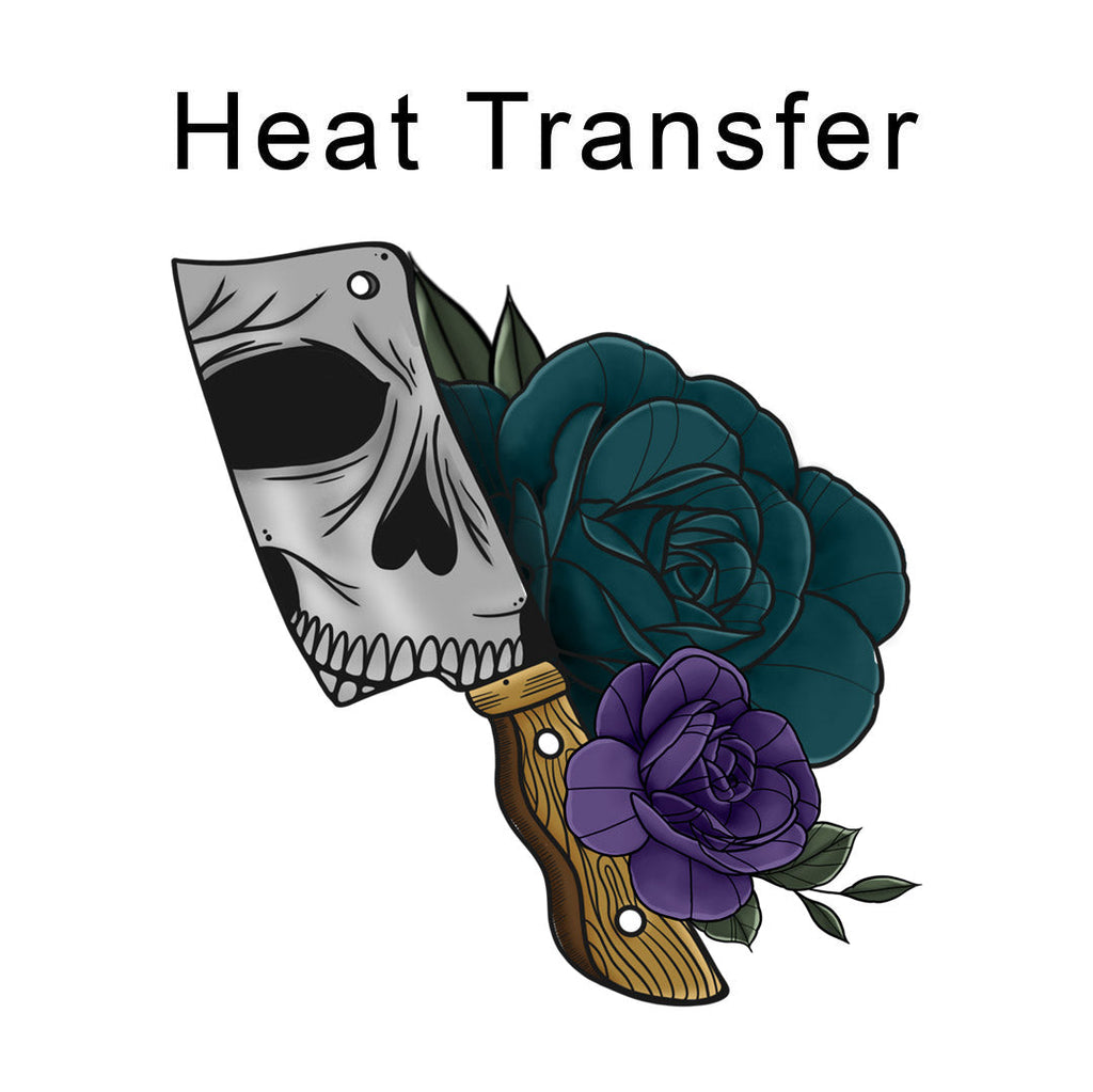 Deadly Rose Iron on Fabric Heat Transfer DTF-343