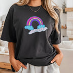 Lucky Rainbow Iron on Fabric Heat Transfer DTF-344