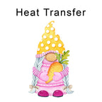 Carrot Gnome Iron on Fabric Heat Transfer DTF-347
