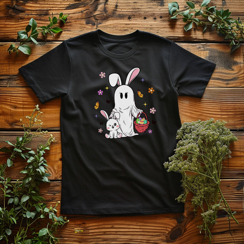 Bunny Ghost Iron on Fabric Heat Transfer DTF-348