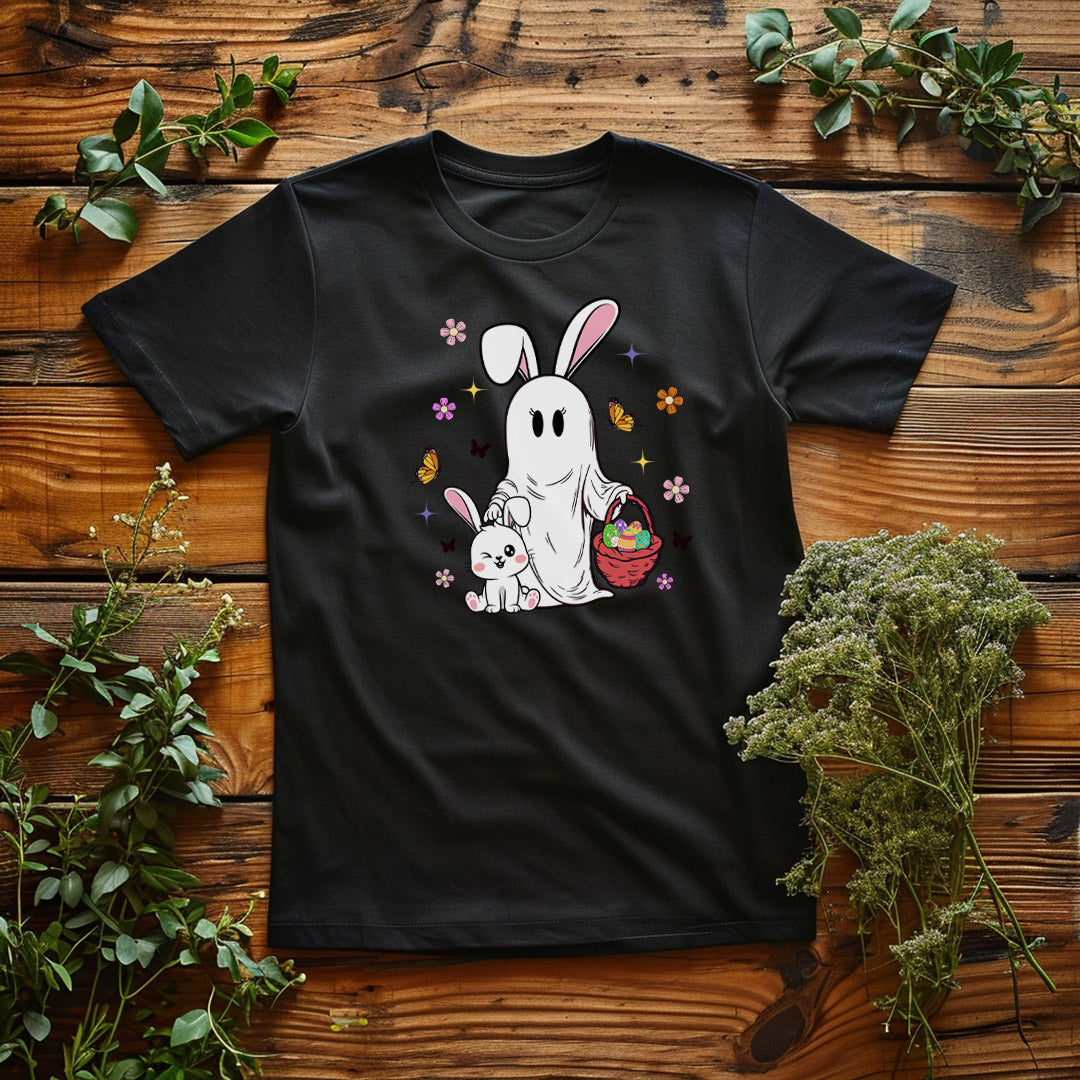 Bunny Ghost Iron on Fabric Heat Transfer DTF-348