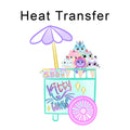 Kitty Cones Iron on Fabric Heat Transfer DTF-351