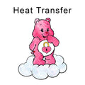 Pink Bear Iron on Fabric Heat Transfer DTF-357