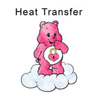 Pink Bear Iron on Fabric Heat Transfer DTF-357