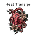 Red Serpent Iron on Fabric Heat Transfer DTF-358