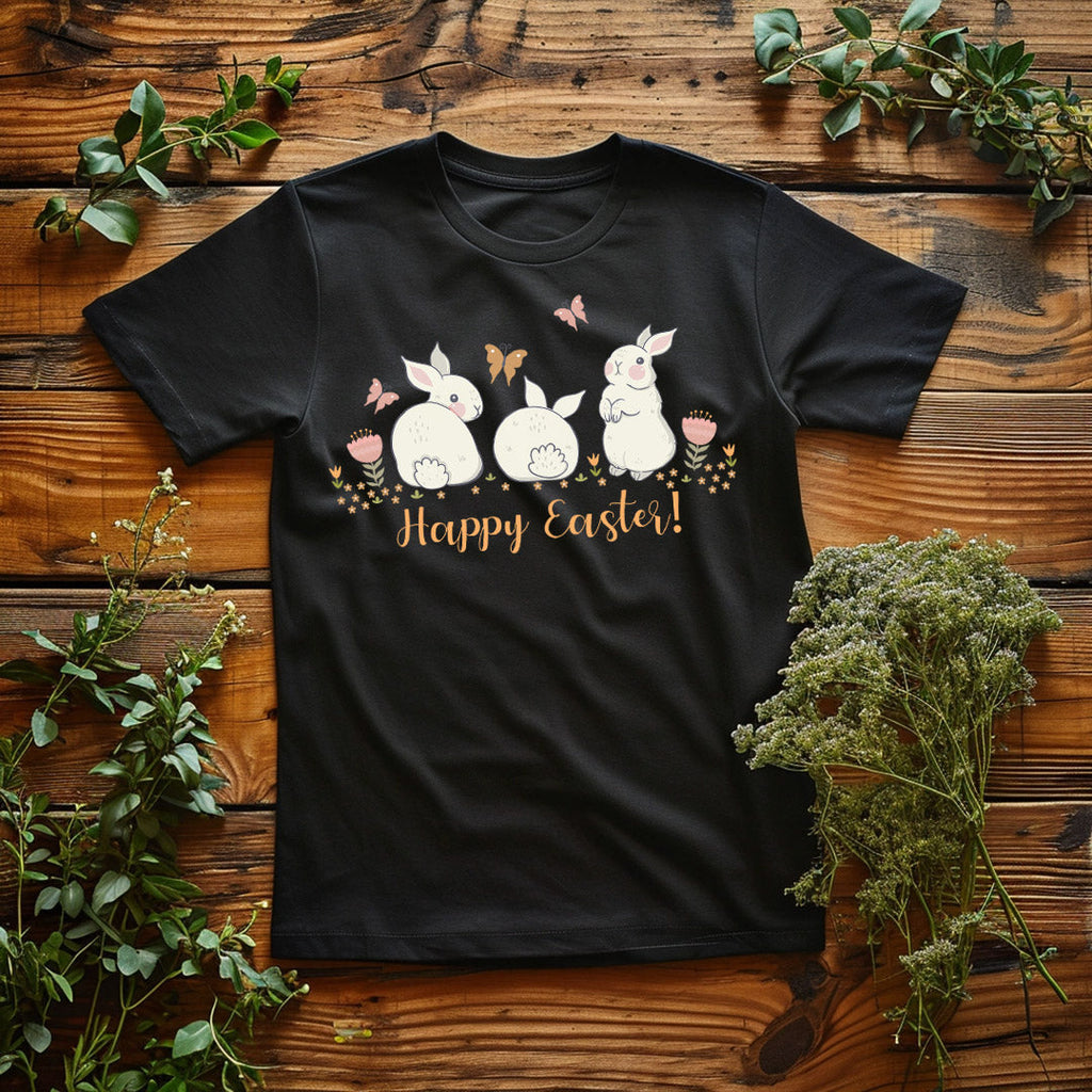 Happy Easter Bunny Iron on Fabric Heat Transfer DTF-360