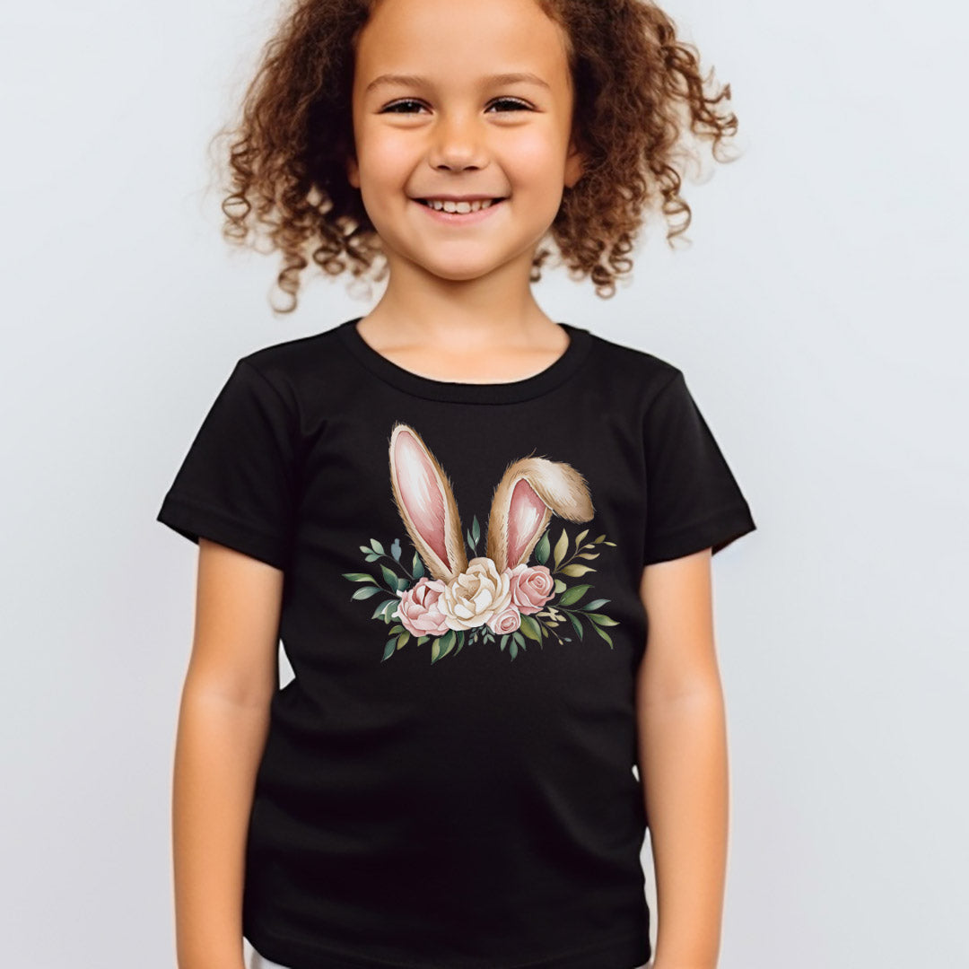 Floral Bunny Ears Iron on Fabric Heat Transfer DTF-368