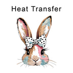 Bunny Bow Iron on Fabric Heat Transfer DTF-370