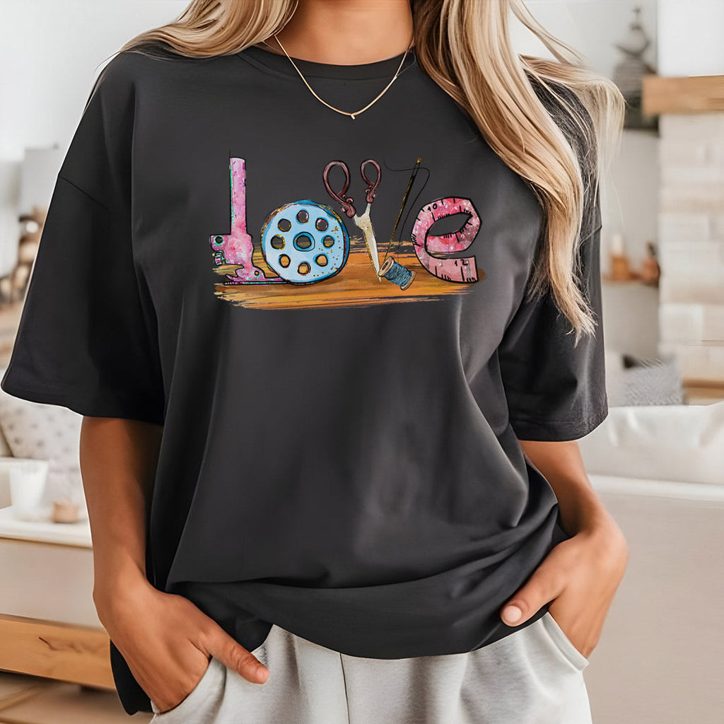 Love Sewing Iron on Fabric Heat Transfer DTF-372