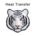 White Tiger Iron on Fabric Heat Transfer DTF-381