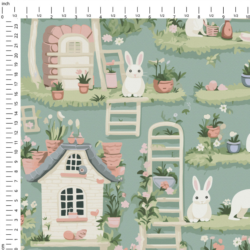 Bunny Land Fabric