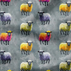 Colourful Sheep Fabric
