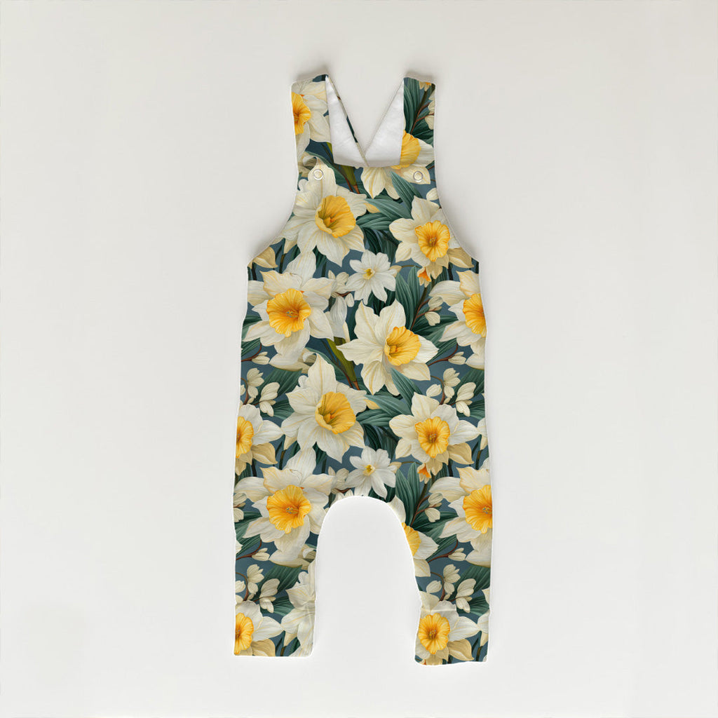 Daffodils Green Fabric