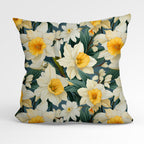 Daffodils Green Fabric