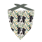 Floral Border Collie Fabric