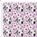 Floral Dalmatian Lilac Fabric