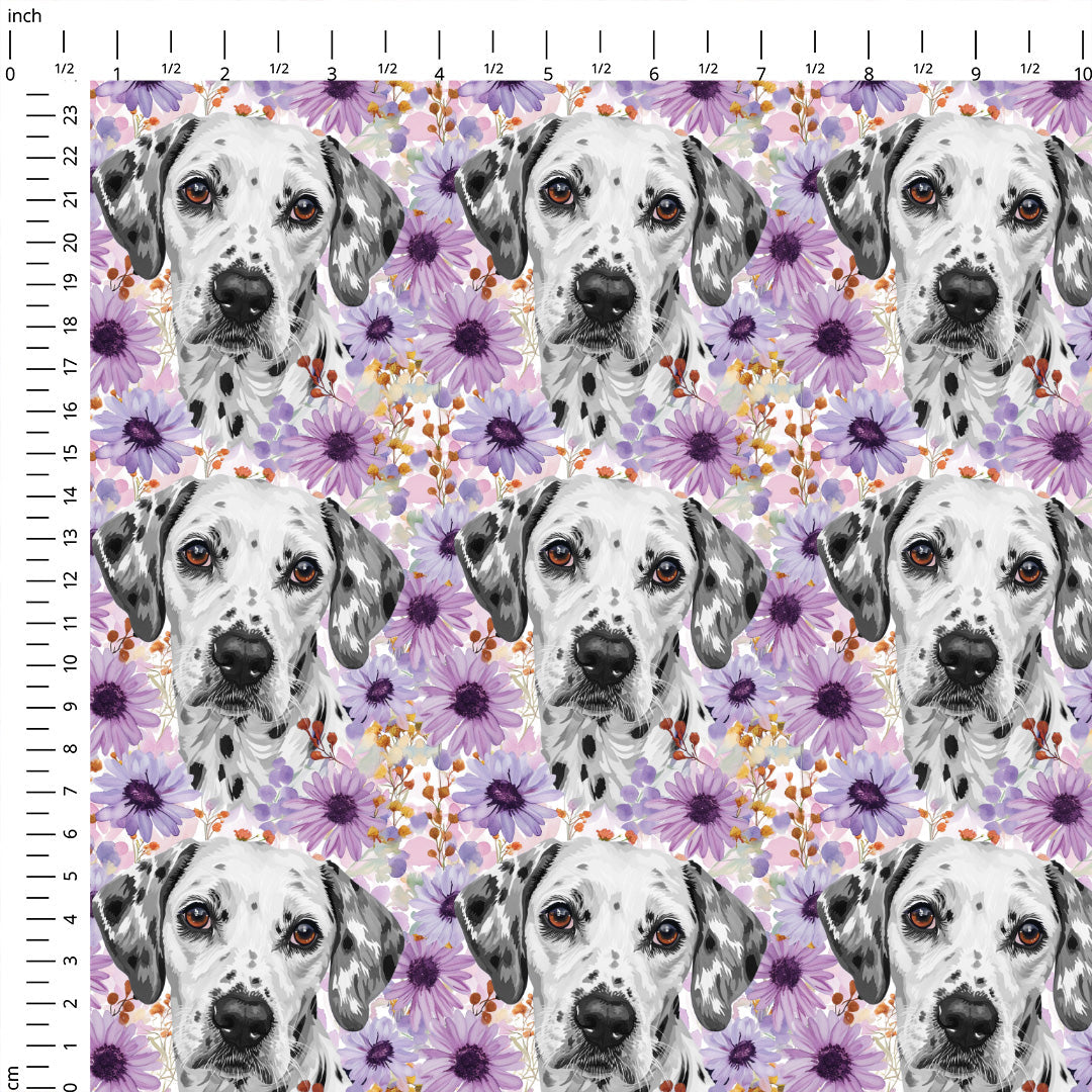 Floral Dalmatian Fabric