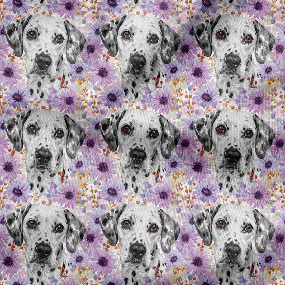 Floral Dalmatian Fabric