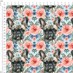 Floral Frenchie Fabric