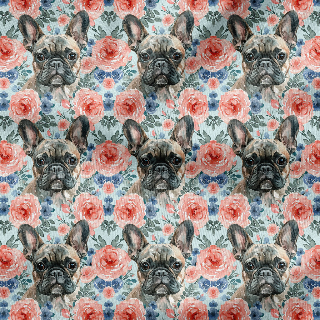Floral Frenchie Fabric