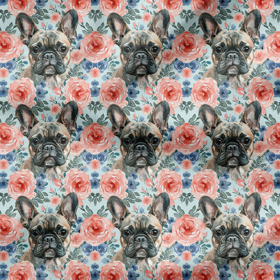 Floral Frenchie Fabric