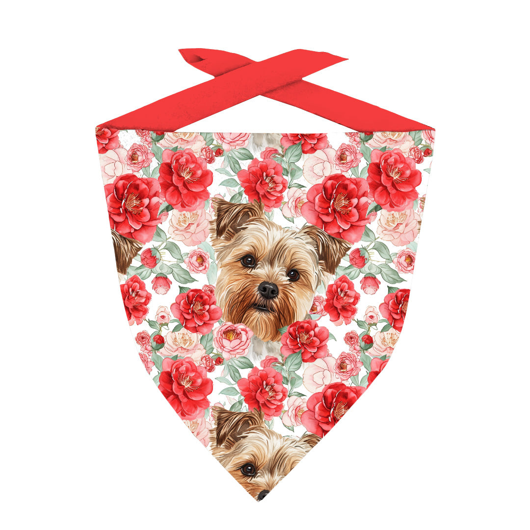 Floral Yorkie Fabric